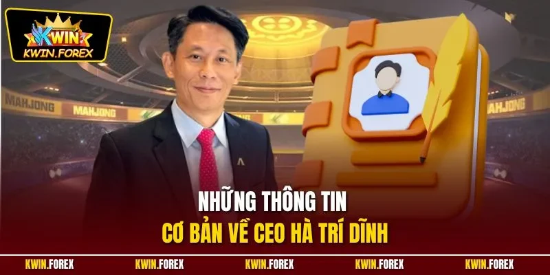 Những thông tin cơ bản về CEO Hà Trí Dĩnh